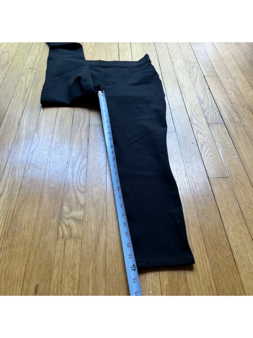 Spanx Size L Classic Black The Perfect Ponte Knit 4-Pocket Pull On Ankle Pants - Picture 6 of 15